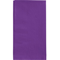 Creative Converting 318938 Amethyst Purple 1/8 Fold 2-Ply Paper Dinner Napkin - 600/Case