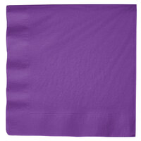 Creative Converting 318928 Amethyst Purple 3-Ply Dinner Napkin - 250/Case