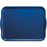 Cambro 1418H123 14" x 18" Amazon Blue Rectangular Fiberglass Camtray with Handles - 12/Case