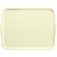 Cambro 1418H429 14" x 18" Key Lime Rectangular Fiberglass Camtray with Handles - 12/Case