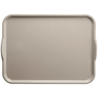 Cambro 1418H107 14" x 18" Pearl Gray Rectangular Fiberglass Camtray with Handles - 12/Case