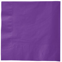 Creative Converting 318926 Amethyst Purple 3-Ply 1/4 Fold Luncheon Napkin - 500/Case