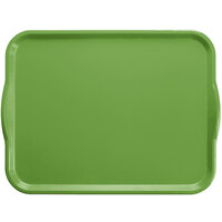 Cambro 1418H113 14" x 18" Lime-ade Rectangular Fiberglass Camtray with Handles - 12/Case