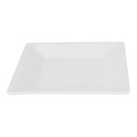 Thunder Group PS3204W Passion White 4" Square Plate - 12/Pack