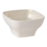 Thunder Group PS3105V 4 3/4" x 4 3/4" Passion Pearl Square 14 oz. Melamine Bowl with Round Edges - 12/Pack