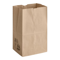 Duro 20 lb. Shorty Brown Paper Bag - 500/Bundle