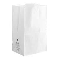 Duro 20 lb. Shorty White Paper Bag - 500/Bundle