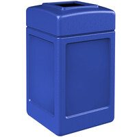 Commercial Zone 732104 PolyTec 42 Gallon Square Blue Waste Container