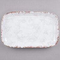 GET CS-117-FM French Mill 12" x 7 1/2" Irregular Rectangular Platter - 12/Case