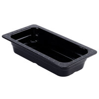 GET ML-17-BK Black Melamine 1/3 Size 2 1/2" Deep Food Pan