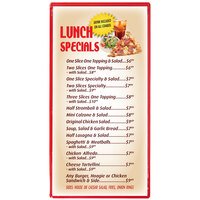 Menu Solutions H500B CHERRY Hamilton 5 1/2" x 11" Single Panel Two View Cherry Menu Board