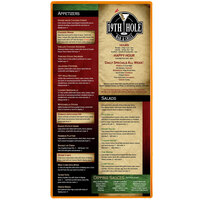 Menu Solutions H500B MANDRN Hamilton 5 1/2" x 11" Single Panel Two View Mandarin Menu Board