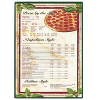 Menu Solutions H500F GREEN Hamilton 10" x 14" Single Panel Two View Green Menu Board