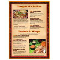 Menu Solutions H500F MANDRN Hamilton 10" x 14" Single Panel Two View Mandarin Menu Board