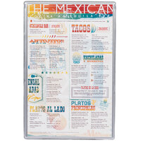 Menu Solutions H500A SILVR Hamilton 5 1/2" x 8 1/2" Single Panel Two View Silver Menu Board