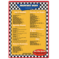 Menu Solutions H500F CHERRY Hamilton 10" x 14" Single Panel Two View Cherry Menu Board