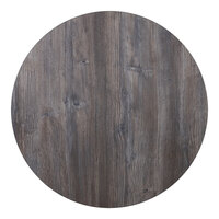 BFM Seating Midtown Round Indoor Tabletop - Driftwood