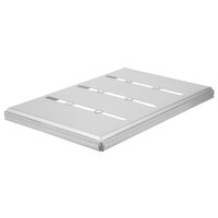 Chicago Metallic 44695 4-Strap Glazed Aluminized Steel Pullman Pan Nested Cover - 13" x 4" x 1 1/2"