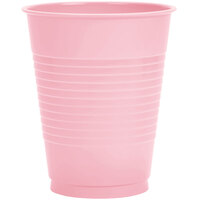 Creative Converting 28158081 16 oz. Classic Pink Plastic Cup - 240/Case