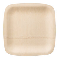 Bambu® 064400 Veneerware® 11" Disposable Square Bamboo Tray - 100/Case