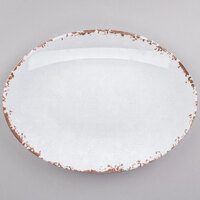 GET OP-1518-TC Osslo 15" x 11" Tuscan Flare Oval Melamine Platter - 6/Case