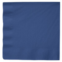 Creative Converting 591137B Navy Blue 3-Ply Paper Dinner Napkin - 25/Pack