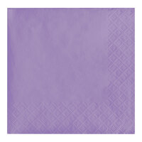 Creative Converting 57193B Luscious Lavender Purple 3-Ply Beverage Napkin - 50/Pack