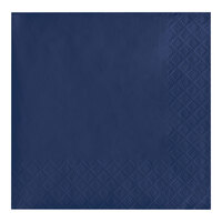 Creative Converting 571137B Navy Blue 3-Ply Beverage Napkin - 50/Pack