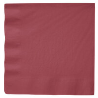 Creative Converting 593122B Burgundy 3-Ply Paper Dinner Napkin - 25/Pack