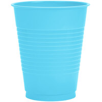 Creative Converting 28103981 16 oz. Bermuda Blue Plastic Cup - 20/Pack