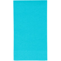 Creative Converting 951039 Bermuda Blue 3-Ply Guest Towel / Buffet Napkin - 16/Pack