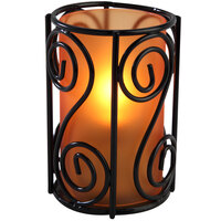 Sterno 80496 Swirl 4" Orange Frost Lamp