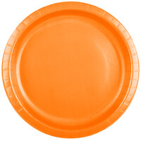 Creative Converting 50191B 10" Sunkissed Orange Paper Plate - 24/Pack