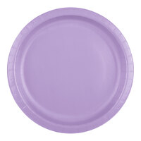 Creative Converting 50193B 10" Luscious Lavender Purple Paper Plate - 24/Pack