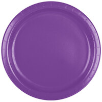 Creative Converting 318927 9" Amethyst Purple Round Paper Plate - 24/Pack