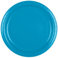 Creative Converting 473131B 9" Turquoise Blue Paper Plate - 24/Pack