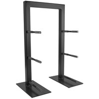 Cal-Mil 1464-13 Black Three Tier Frame Stand - 18 1/4" x 11" x 25"