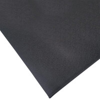 Cactus Mat 1001R-C3 36" x 60' Pro-Tekt Black Vinyl Carpet Protection Runner Mat - 1/8" Thick