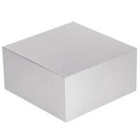 American Metalcraft SSR4 8" x 8" x 4" Stainless Steel Rectangular Riser