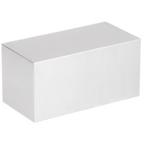 American Metalcraft SSR8 8" x 4" x 4" Stainless Steel Rectangular Riser