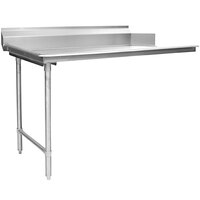 Eagle Group CDTL-60-16/4 60" Left Side 16 Gauge 430 Series Stainless Steel Clean Dish Table