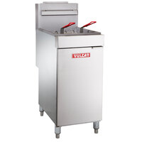 Vulcan LG300-2 35-40 lb. Liquid Propane Floor Fryer - 90,000 BTU