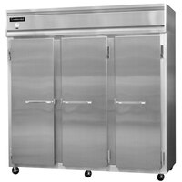 Continental Refrigerator 3RS-SA 78" Solid Door Shallow Depth Reach-In Refrigerator - 50 Cu. Ft.