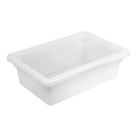 Cambro 12186P148 18" x 12" x 6" White Poly Food Storage Box