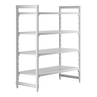 Cambro CPU245464V4480 Camshelving® Premium Shelving Unit with 4 Vented Shelves 24" x 54" x 64"