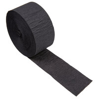 Creative Converting 078030 81' Black Velvet Streamer Paper - 12/Case