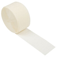 Creative Converting 078280 81' Ivory Streamer Paper - 12/Case