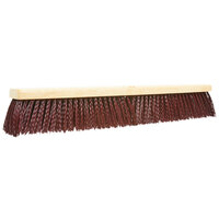 Carlisle 3621932400 Flo Pac 24" Push Broom Head with Maroon Unflagged Bristles