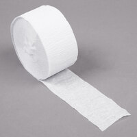 Creative Converting 078010 81' White Streamer Paper - 12/Case