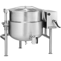 Vulcan K40DLT Direct Steam 40 Gallon Tilting 2/3 Steam Jacketed Kettle